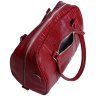 Дорожня сумка из натуральной кожи кроко в цвете бургунди Vip Collection 102352 фото №5 Дорожня сумка из натуральной кожи кроко в цвете бургунди Vip Collection 102352 modnotak фото - 5
