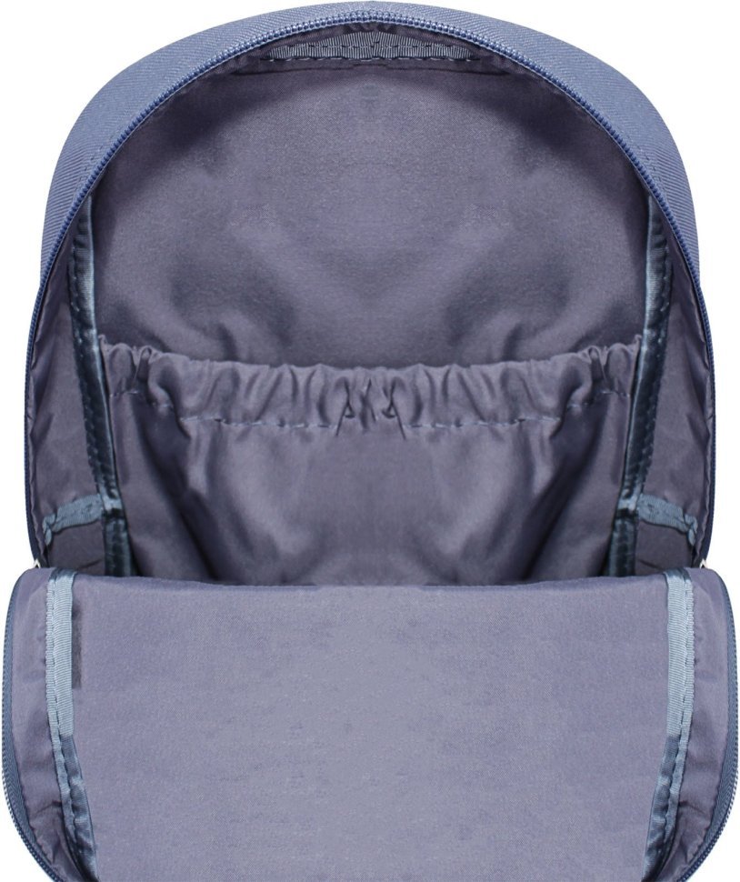 Практичный серый рюкзак из текстиля на одну молнию Bagland (52752)