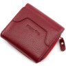 Невеликий гаманець червоного кольору з італійської шкіри Tony Bellucci (10589) - 4