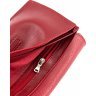 Красивый красный кошелек ручной работы из гладкой кожи Grande Pelle (13302) - 5