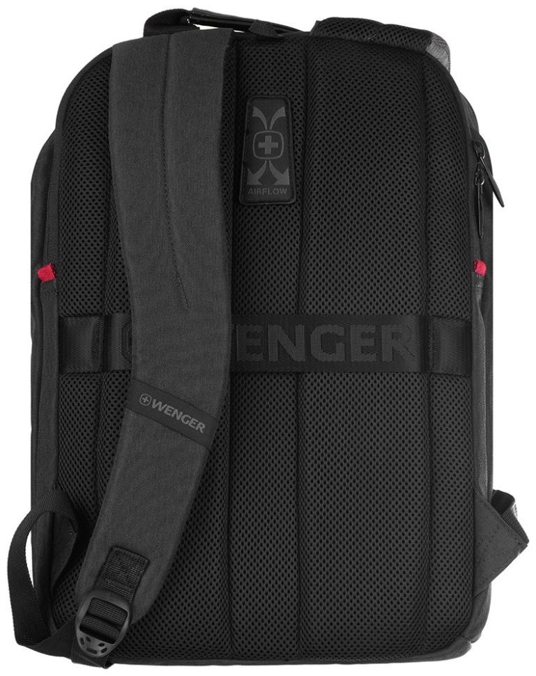 Вместительный текстильный рюкзак темно-серого цвета для ноутбука 16" Wenger MX Eco Light 103552 modnotak фото №4