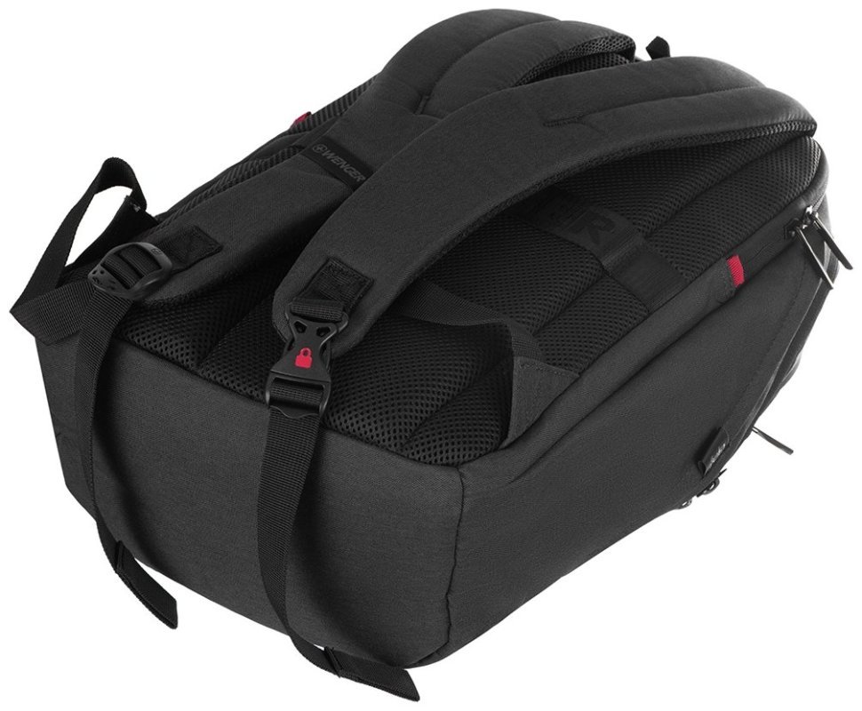 Вместительный текстильный рюкзак темно-серого цвета для ноутбука 16" Wenger MX Eco Light 103552 modnotak фото №5