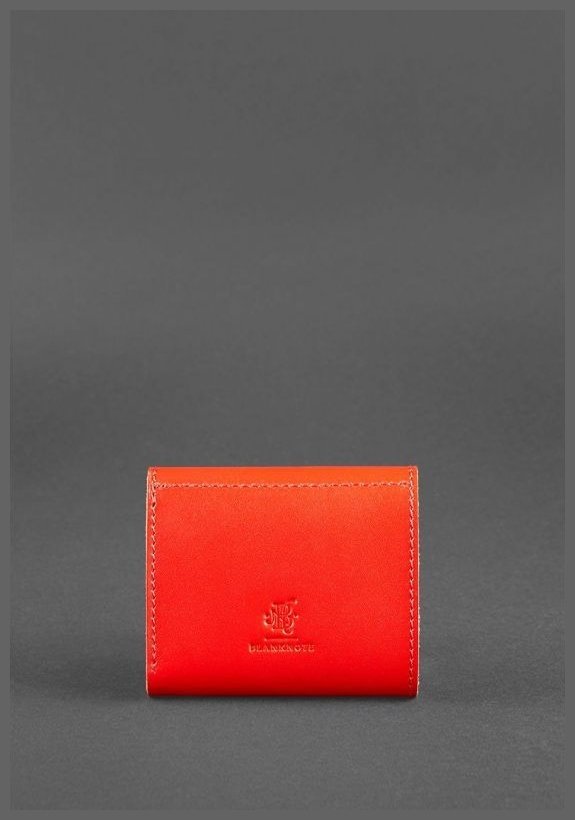 Практичный кошелек красного цвета из натуральной кожи BlankNote (12563)