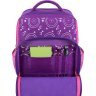 Школьный текстильный рюкзак для девочек фиолетового цвета с котом Bagland 53752 - 4