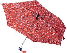 Женский зонт Incognito-4 L412 Union Jack Flags (механика, складной, красный с принтом флагов Британии) 93952