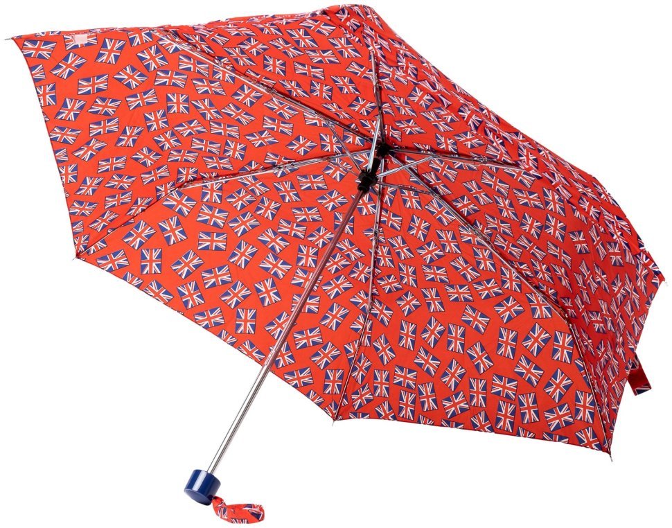 Женский зонт Incognito-4 L412 Union Jack Flags (механика, складной, красный с принтом флагов Британии) 93952 modnotak фото №3