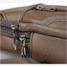Коричневая сумка-рюкзак через плечо из натуральной кожи Vintage (14390) - 6