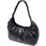 Чорна жіноча сумка-багет із натуральної шкіри з однією лямкою KARYA (2420838) - 1