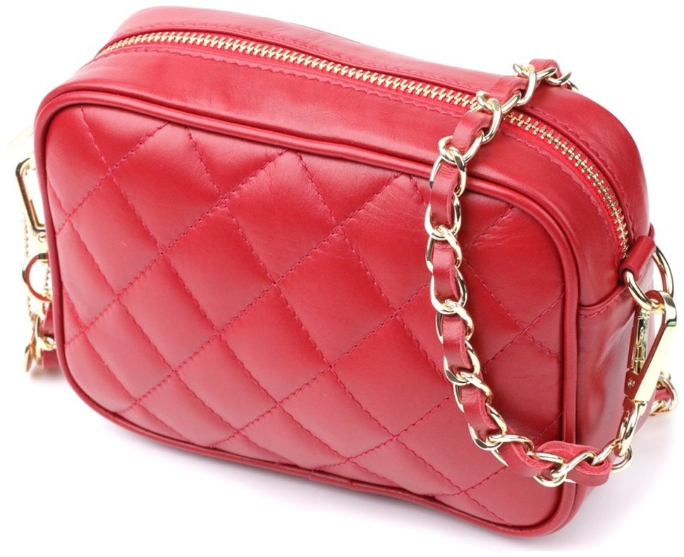 Черная женская сумка-багет из натуральной кожи с одной лямкой KARYA (2420838) modnotak фото №13