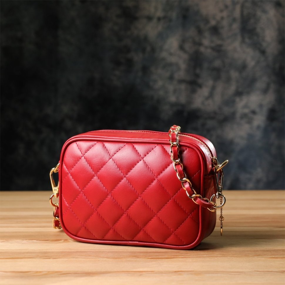 Черная женская сумка-багет из натуральной кожи с одной лямкой KARYA (2420838) modnotak фото №22