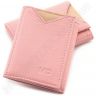 Маленький шкіряний гаманець світло-рожевого кольору MD Leather (17297) - 1