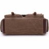 Функциональная коричневая сумка из текстиля на плечо Vintage (20150) - 2