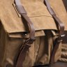 Функциональная коричневая сумка из текстиля на плечо Vintage (20150) - 4