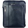 Мужская сумка-планшет из качественной кожи флотар синего цвета Desisan (19189) - 1