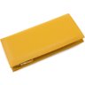 Желтый кожаный кошелек из фактурной кожи большого размера KARYA (21060) - 4