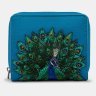 Жіночий шкіряний гаманець Yoshi Y1261 Peacock Plume 94952 (синього кольору з принтом павича птиці) фото №1 Жіночий шкіряний гаманець Yoshi Y1261 Peacock Plume 94952 (синього кольору з принтом павича птиці) modnotak фото - 1