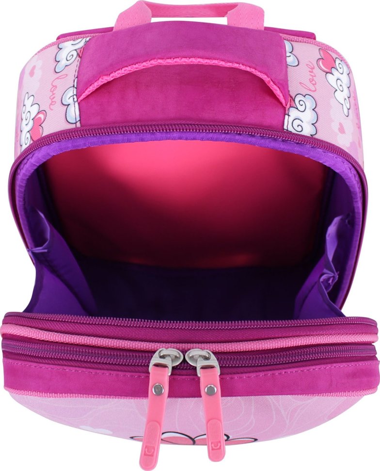 Школьный рюкзак для девочек из износостойкого текстиля с принтом Bagland (55352)