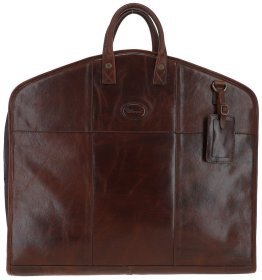 Кожаный портплед для мужчин через плечо с ручками Ashwood коричневого цвета 95452