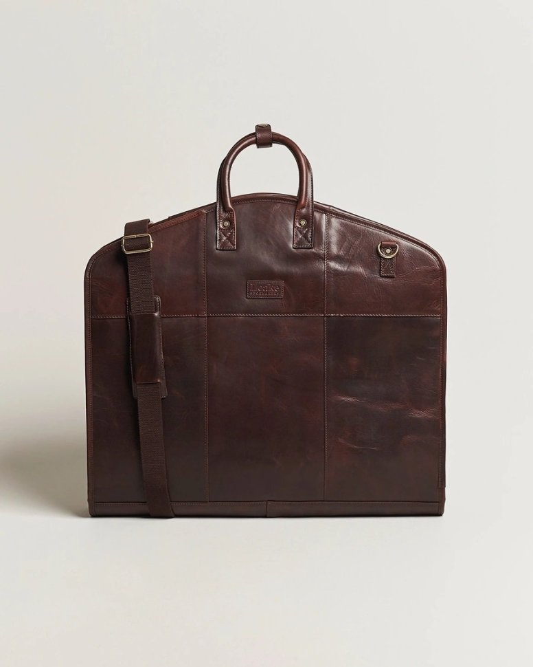 Кожаный портплед для мужчин через плечо с ручками Ashwood коричневого цвета 95452 modnotak фото №8