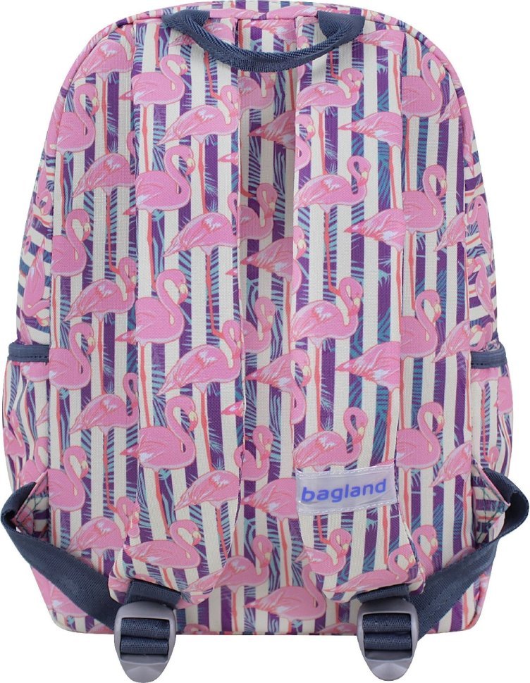 Разноцветный текстильный рюкзак для девочек с фламинго Bagland (55552)