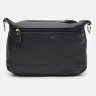 Небольшая повседневная женская сумка из зернистой кожи черного цвета Borsa Leather (21277) - 3