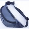 Мужская сумка на пояс синего цвета из натуральной кожи VATTO (11794) - 5