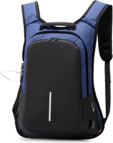 Синій чоловічий рюкзак з поліестеру під ноутбук Monsen (21464)