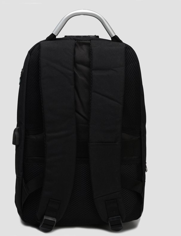 Місткий чоловічий рюкзак із чорного поліестеру з кодовим замком Monsen (56952)