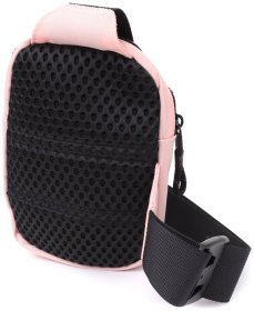 Городская женская слинг сумка из прочного текстиля на каждый день Vintage розового цвета 96952