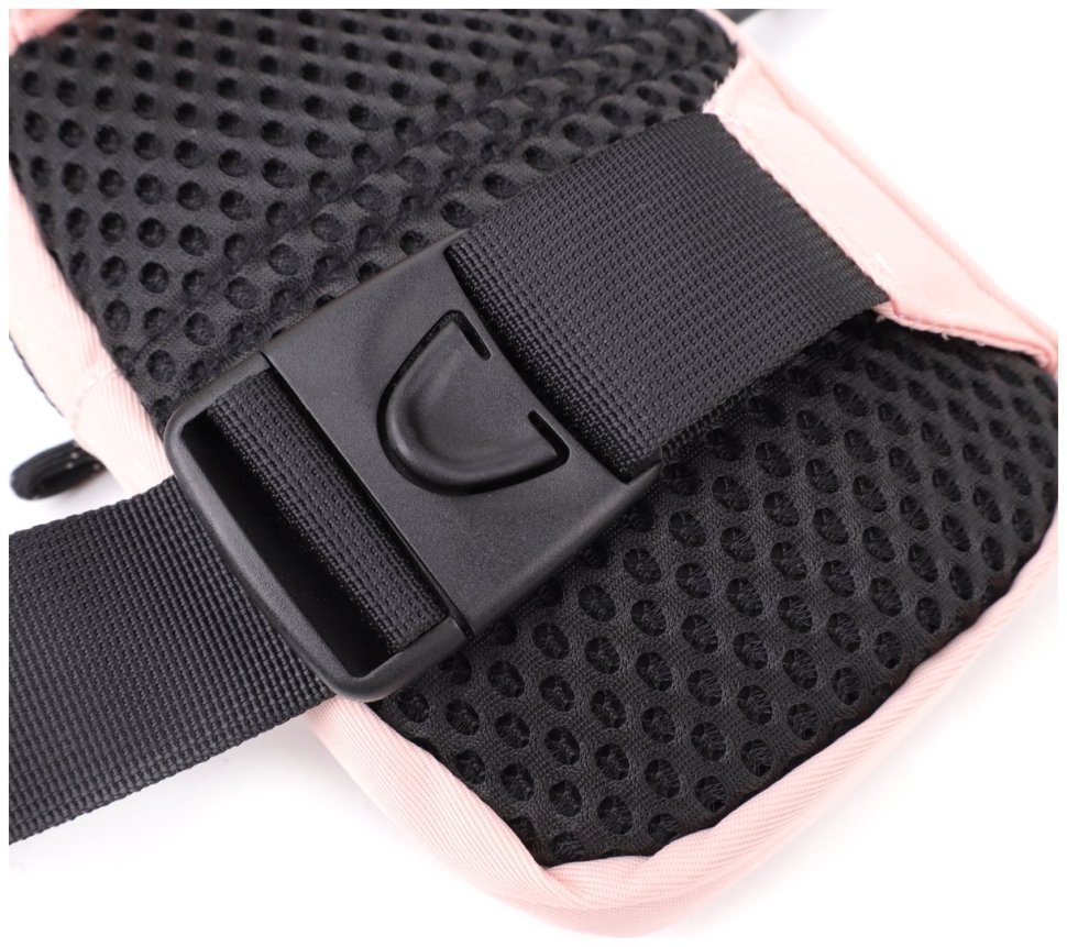 Городская женская слинг сумка из прочного текстиля на каждый день Vintage розового цвета 96952 modnotak фото №3