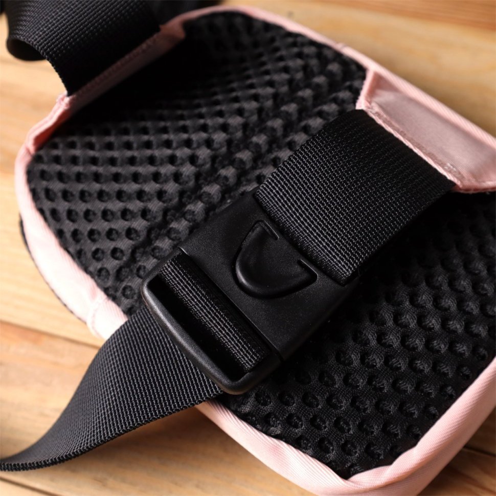 Городская женская слинг сумка из прочного текстиля на каждый день Vintage розового цвета 96952 modnotak фото №8