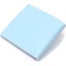 Кожаное женский кошелек голубого цвета с хлястиком на кнопке Shvigel (2416449) - 2