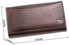 Женский лаковый кошелек с золотой фурнитурой ST Leather (16276)