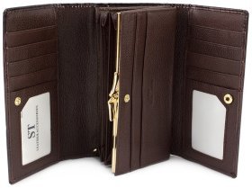 Жіночий лаковий гаманець із золотою фурнітурою ST Leather (16276)