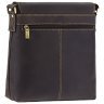 Мужская темно-коричневая сумка на плечо из винтажной кожи Visconti Aspin 77352 - 4