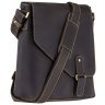 Мужская темно-коричневая сумка на плечо из винтажной кожи Visconti Aspin 77352 - 6
