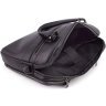 Велика чоловіча сумка під ноутбук із натуральної чорної шкіри з ручками HT Leather 67752 - 7