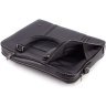 Велика чоловіча сумка під ноутбук із натуральної чорної шкіри з ручками HT Leather 67752 - 9