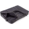 Велика чоловіча сумка під ноутбук із натуральної чорної шкіри з ручками HT Leather 67752 - 10