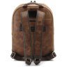 Чоловічий міський рюкзак з вінтажної шкіри рудого кольору Tom Stone 77752 - 3