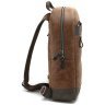 Чоловічий міський рюкзак з вінтажної шкіри рудого кольору Tom Stone 77752 - 4