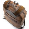 Чоловічий міський рюкзак з вінтажної шкіри рудого кольору Tom Stone 77752 - 7