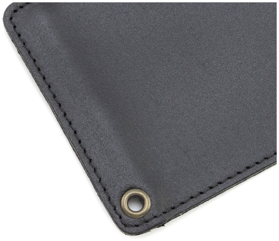 Кожаная обложка для удостоверения участника боевых действий Leather Collection 97752 черного цвета modnotak фото №4