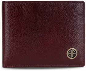 Чоловіче шкіряне портмоне без застібки з монетницею на кнопці Hammonds Flycatcher HF594 коричневий 107952