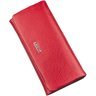 Червоно-чорний жіночий гаманець із натуральної шкіри на магнітах KARYA 2417396 - 1