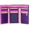 Середній жіночий гаманець з натуральної шкіри філетово-рожевого кольору з RFID - Visconti Bora 68752 - 11