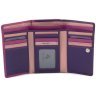 Середній жіночий гаманець з натуральної шкіри філетово-рожевого кольору з RFID - Visconti Bora 68752 - 2