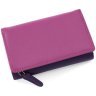 Середній жіночий гаманець з натуральної шкіри філетово-рожевого кольору з RFID - Visconti Bora 68752 - 4