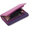 Середній жіночий гаманець з натуральної шкіри філетово-рожевого кольору з RFID - Visconti Bora 68752 - 5