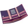 Середній жіночий гаманець з натуральної шкіри філетово-рожевого кольору з RFID - Visconti Bora 68752 - 7